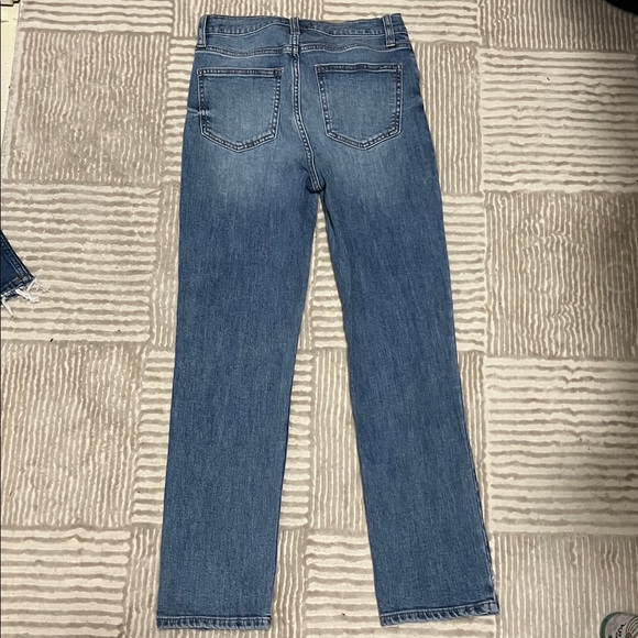 Studio Blue High Rise Distressed Straight - Picture 4 of 7